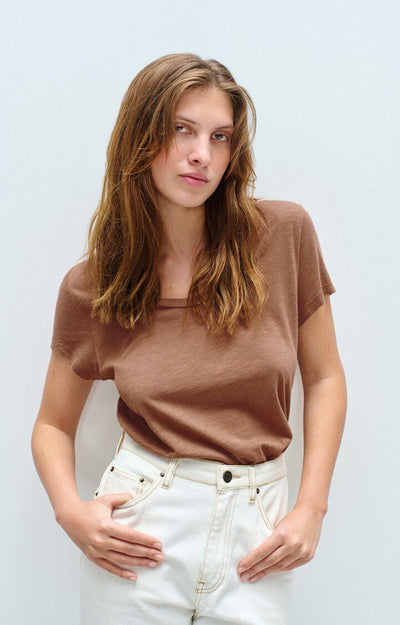 American Vintage - T-shirt - Chocolat Vintage - Jacksonville