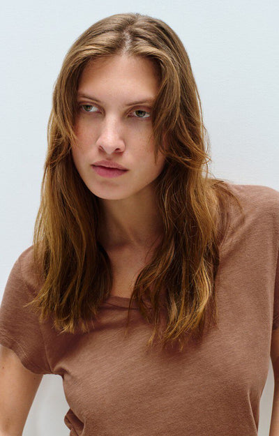 American Vintage - T-shirt - Chocolat Vintage - Jacksonville