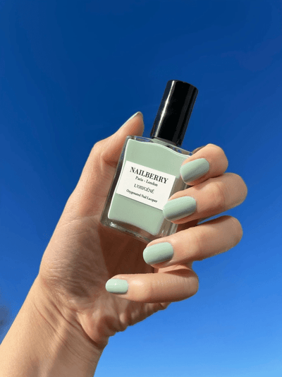 Nailberry beauty Pastel grøn neglelak - Wild sage - Nailberry sss