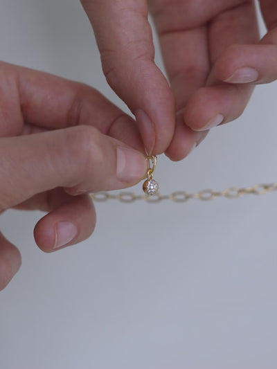 Enamel - Charm - Gold - Organic Clover