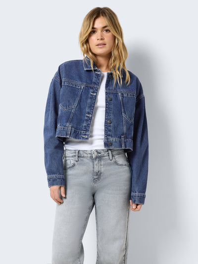 Noisy May - Denim jacket - Blue Cropped - Ronja 