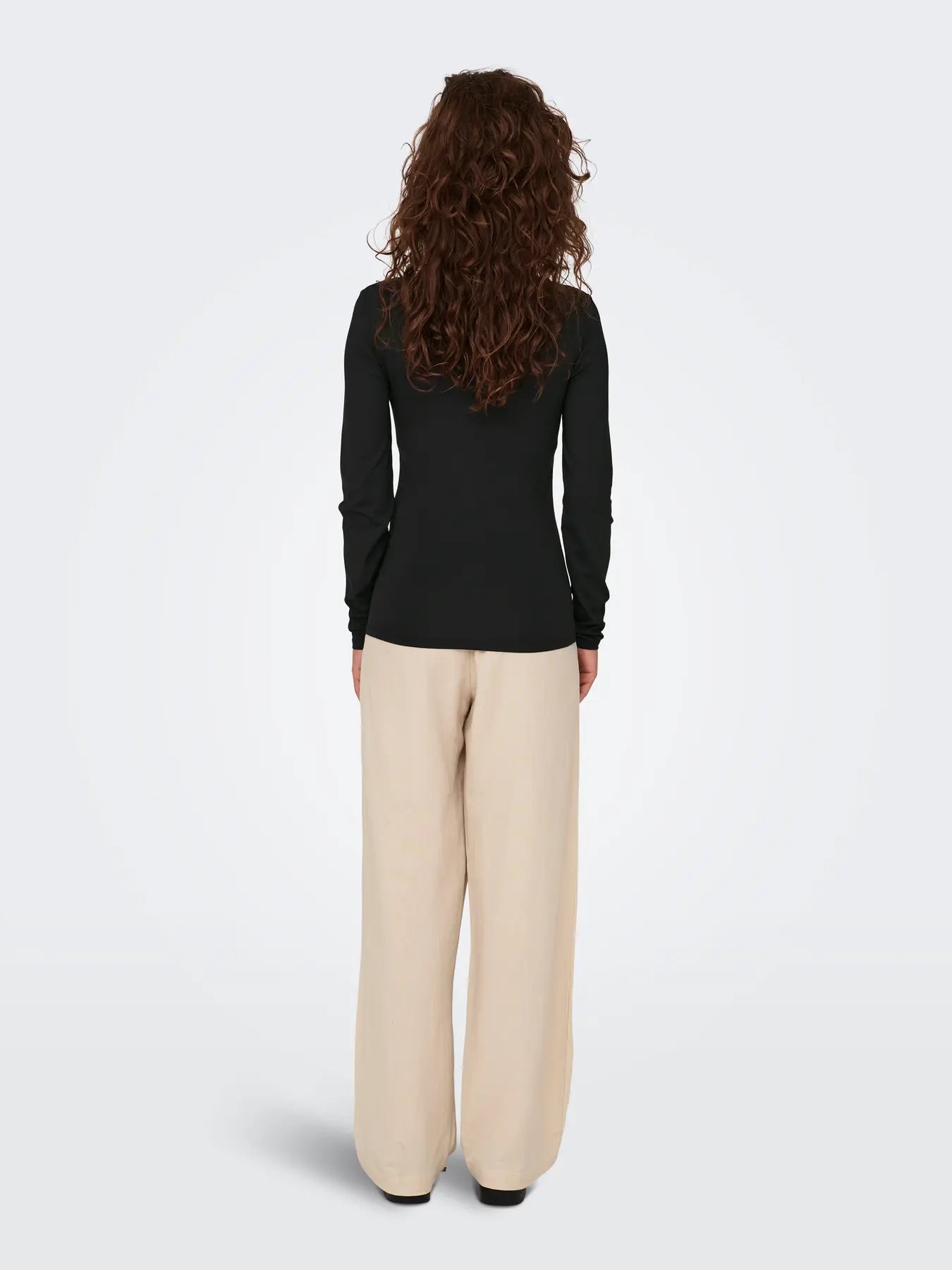 Only - Bluse - Two way deep neck - Black - Ea