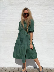 Sassy Copenhagen - Marie dress with t-shirt sleeves - Green