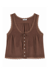 Sassy Copenhagen - blonde top - Brun - Nadine