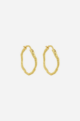Andcopenhagen Jewelry - Øreringe hoops - 18 karat guldbelagt messing - Sicca medium