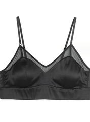 Silke bralette m. mesh - Sort - Sassy Copenhagen sss