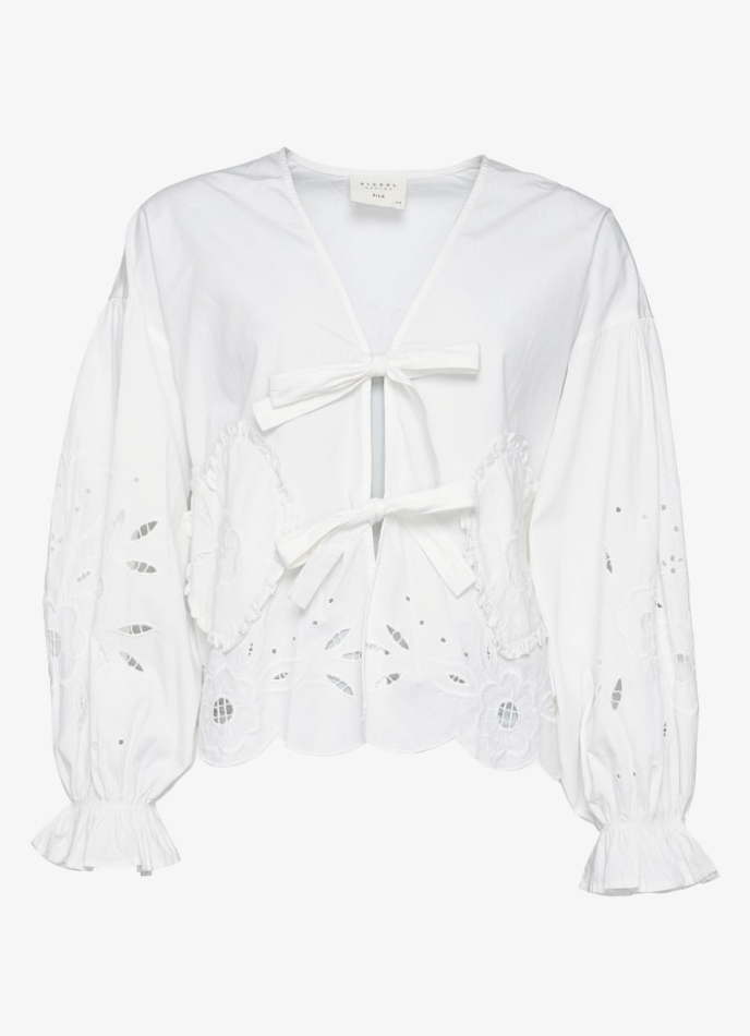 Se Bomuldsskjorte - Hvid - Maibritt organic cotton - Sissel Edelbo sss (Bemærk preorder uge 21) hos stilkompagniet.dk