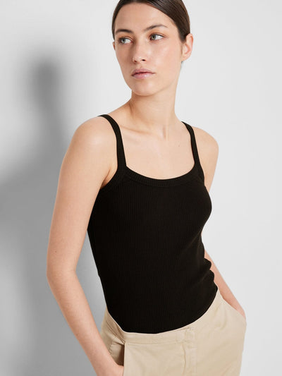 Selected Femme Overdele Sort Strop top - Anna - Selected Femme