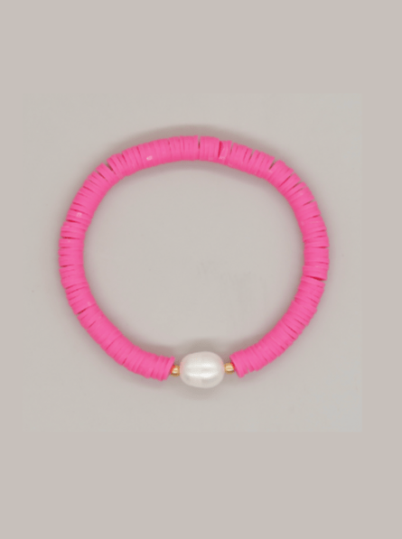 Andcopenhagen Smykker Summer perle armbånd - Pink - Andcopenhagen