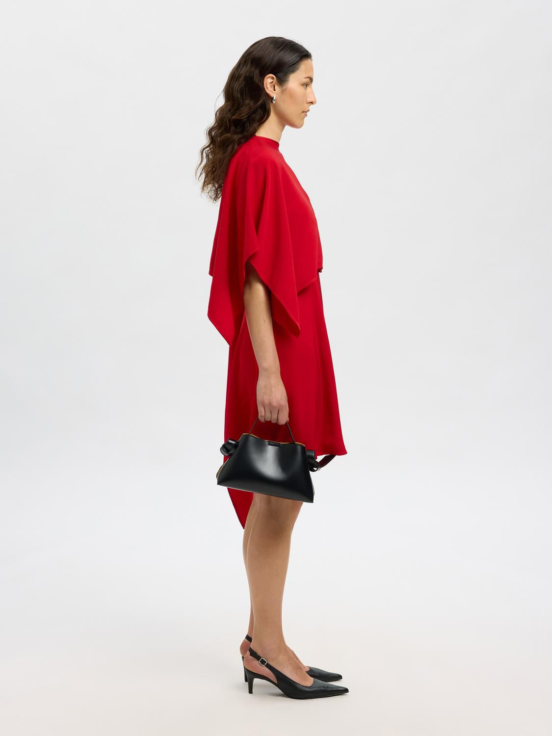 Selected Femme - Kjole - Rød - Leonore
