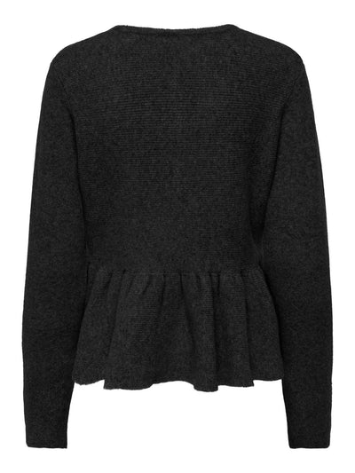Only - Cardigan - Black - Pirouet Ls Peplum