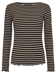 Viscose blouse - Sesame black stripe Natalia - Liberté