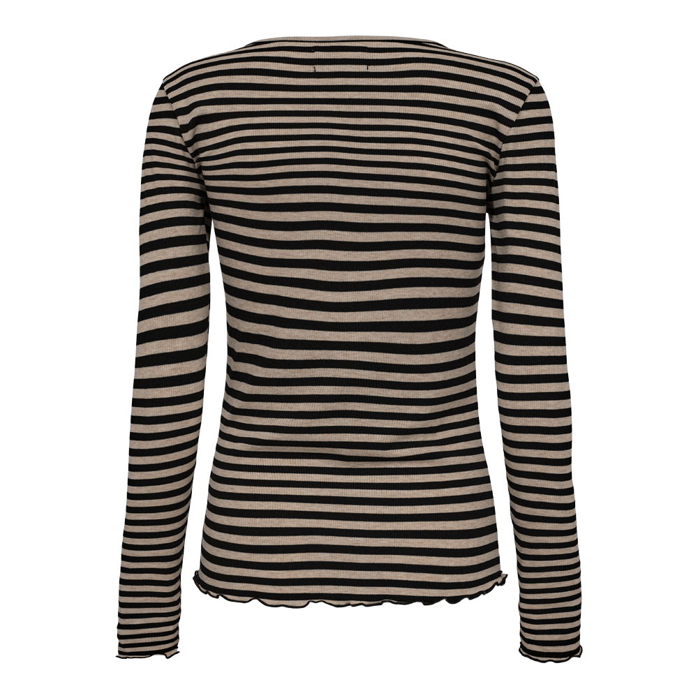 Liberté t-shirts & toppe Viskose bluse - Sesame black stripe Natalia - Liberté