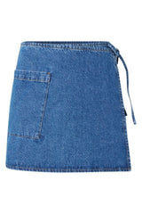 Wrap skirt - Vintage blue denim - Caja-g - Gobal funk