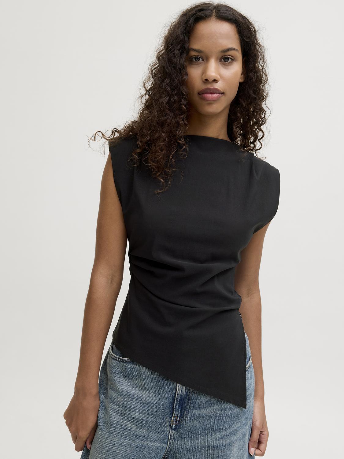 JJXX - Top - Black - Cat Sl Assymetric