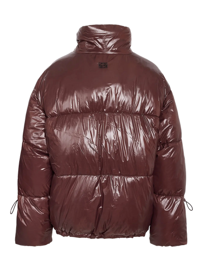 Noisy May - Puffer jakke - French Roast - Allie Shiny (PREORDER)