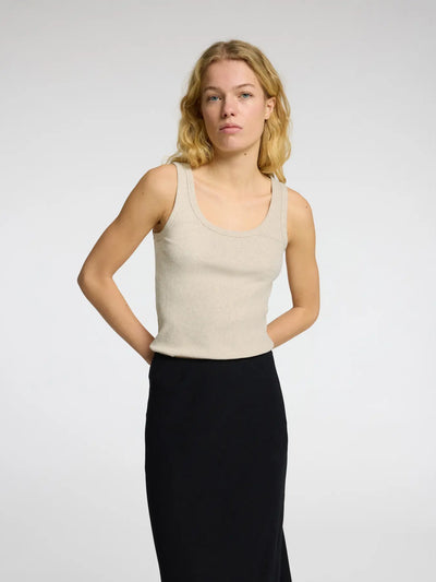 Black Strap top - Anna - Selected Femme